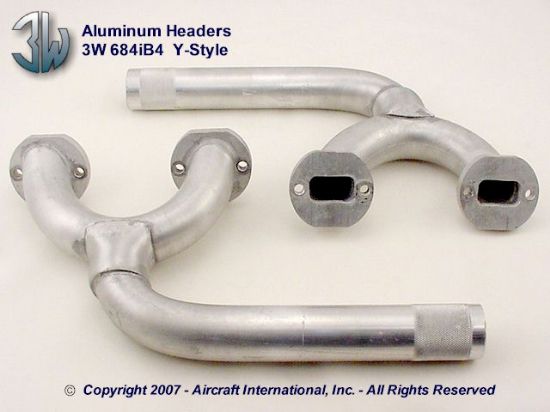 Picture of HDR684Y - 4 Cylinder Headers Fits 3W 684iB4 - "Y" Style